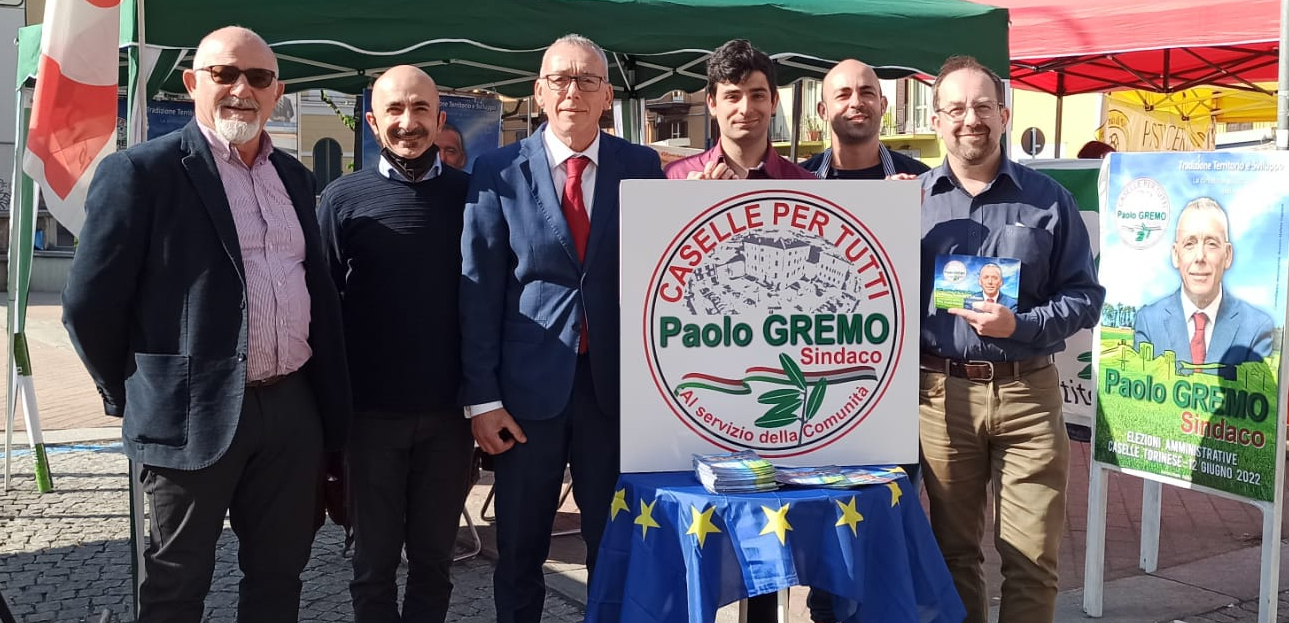 Inaugurata la sede elettorale di   CASELLE PER TUTTI  ed il simbolo